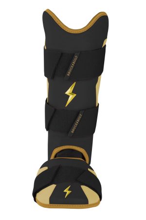 BRUCE BOLT Gold Series Leg Guard - GOLD BLACK