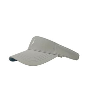 BRUCE BOLT Visor with Velcro Adjustment - GREY w/ WHITE BOLT