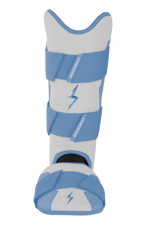 BRUCE BOLT Chrome Series Leg Guard - BABY BLUE