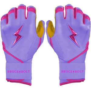 PREMIUM PRO BADER Series Long Cuff Batting Gloves | LAVENDER