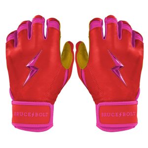 PREMIUM PRO BADER Series Short Cuff Batting Gloves | PINK
