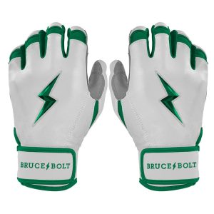 PREMIUM PRO CHROME Series Short Cuff Batting Gloves | GREEN