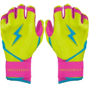 PREMIUM PRO Creator Series Long Cuff Batting Gloves | CARIBBEAN YELLOW