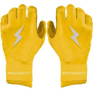 PREMIUM PRO Long Cuff Batting Gloves | YELLOW