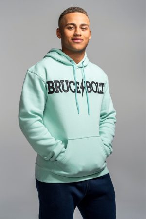 BRUCE BOLT Hoodie - Mint Green/Black