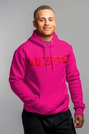 BRUCE BOLT Hoodie - Pink/Red