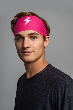 Performance Wide Headband - Pink