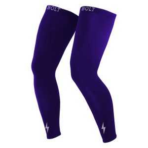 BRUCE BOLT Xtra Long Compression Leg Sleeves (pair) - PURPLE