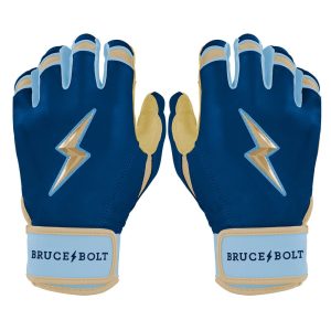 BURGER Series Short Cuff Batting Gloves - BURGER NAVY