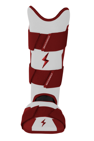 Chrome Series Leg Guard - Maroon