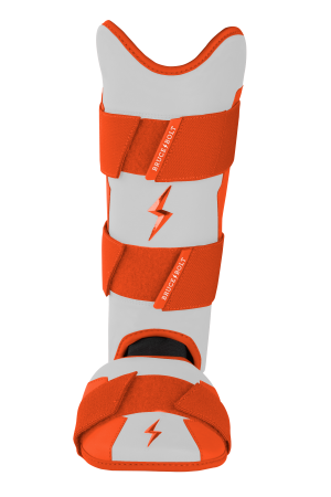 Chrome Series Leg Guard - Orange