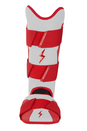 Chrome Series Leg Guard - Red