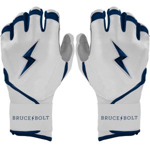 Chrome Series Long Cuff Batting Gloves - Navy