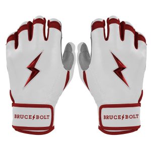 Chrome Series Short Cuff Batting Gloves - Maroon