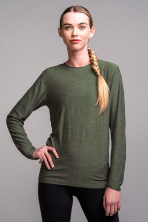 Women's SuperSoft Long Sleeve Shirt - Olive Green