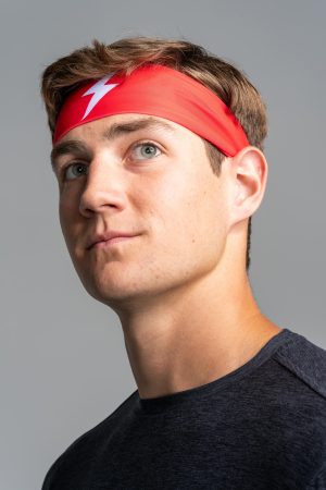 Performance Wide Headband - Red