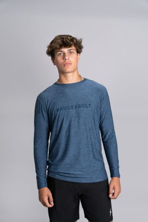SuperSoft BRUCE BOLT Long Sleeve Shirt - Navy